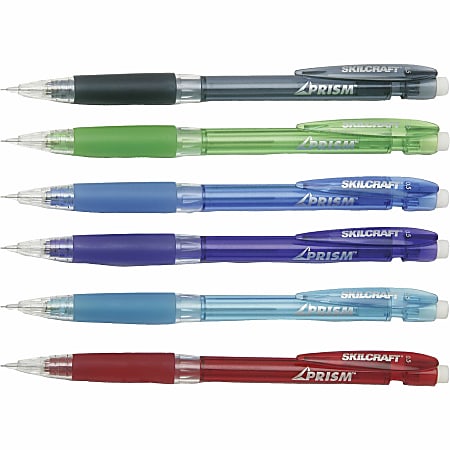 SKILCRAFT® Mechanical Pencils, 0.5 mm, Black Barrel (AbilityOne 7520-01-565-4870)