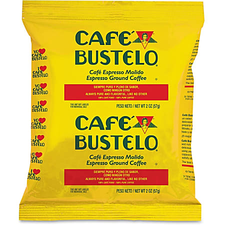 Cafe Bustelo® Espresso Blend Coffee, 2 Oz., Pack Of 30