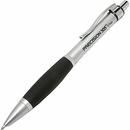 SKILCRAFT® Metal Barrel Mechanical Pencils, 0.7 mm, Silver, Pack Of 6 (AbilityOne 7520-01-565-4873)