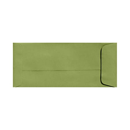LUX Open-End Envelopes, #10, Gummed Seal, Avocado Green,