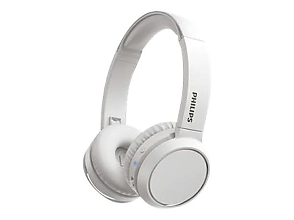 Philips TAH4205WT - Headphones with mic - on-ear - Bluetooth - wireless - noise isolating - white