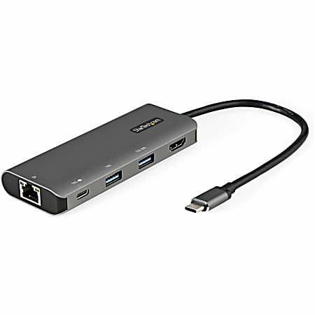 StarTech.com USB C Multiport Adapter - 10Gbps USB 3.1 Gen 2 Type-C Mini Dock - 4K 30Hz HDMI - 100W PD Passthrough - DKT31CHPDL
