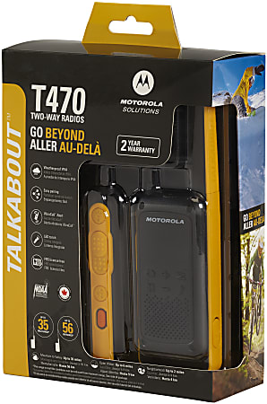 Motorola Solutions TALKABOUT T470 Two Way Radio 2 Pack - ODP
