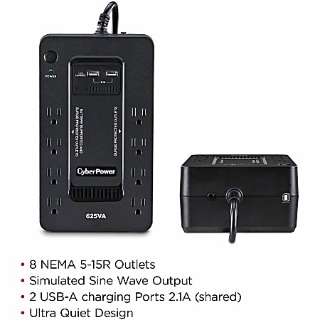 Upstart！ 洋書 CyberPower ST625U Standby UPS Systems 625VA360W 120 VAC NEMA
