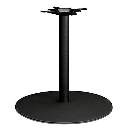HON® Single-Column Hospitality Table Base, 27 7/8"H x 28"W x 28"D, Black