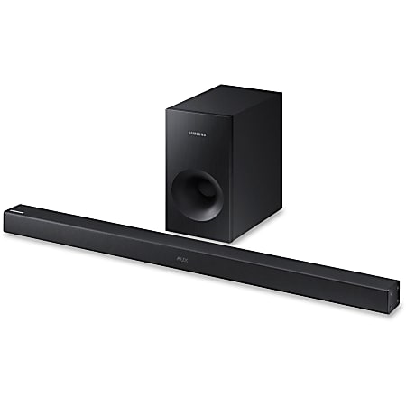 Samsung HW-K360 Sound Bar Speaker - Wireless Speaker(s) - Portable - Wall Mountable - Black - Surround Sound, Dolby Digital, DTS 2.0 Channel - Wireless LAN - Bluetooth - USB - Night Mode, Digital signal processing (DSP), Auto Power Link, TV SoundConnect