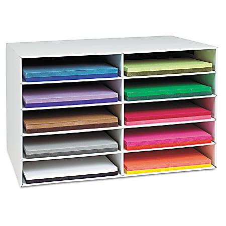 Pacon Construction Paper Storage Unit, 3H x 12 1/4W x 18 1/4D