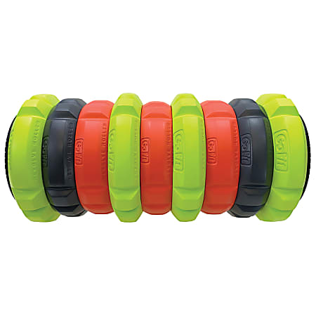 GoFit® Revolve Roller® With 4 High Profile, 2 Medium Profile And 3 Low Profile Adaptive Massage Rings, 13”, Multicolor