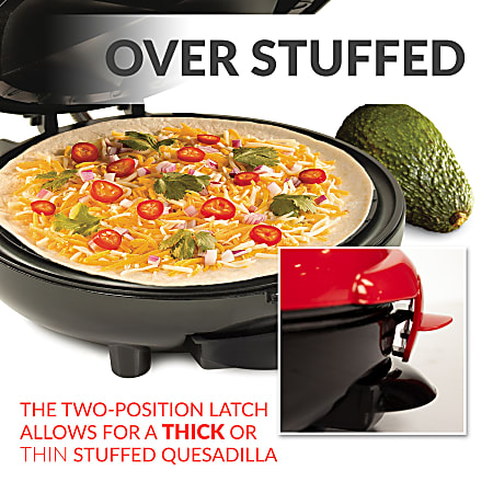 Nostalgia 6-Wedge Quesadilla Maker, Red