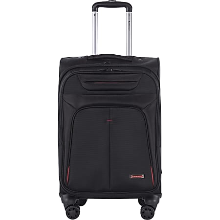Swiss Mobility Travel/Luggage Case (Carry On) for 15.6" Notebook, Travel Essential - Black - Telescoping Handle - 14" Height x 11" Width x 22" Depth - 1 Pack