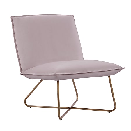 Linon Kipling Accent Chair, Gold/Blush Pink