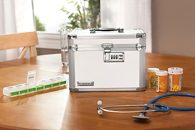 IdeaStream Vaultz Small Locking Storage Box 7 H x 7 W x 7 D