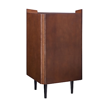 Southern enterprises hentz rotating corner bar cabinet brown sale