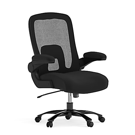 Flash Furniture Hercules Fabric High-Back Big And Tall Ergonomic Office Chair, Black