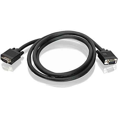 IOGEAR Ultra-High Grade VGA Male To Male Cable, 6’, Black