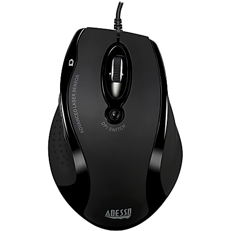 Adesso® iMouse G2 USB Ergonomic Optical Mouse, Black