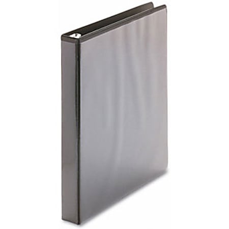 Universal Round Ring View Binder, 8 1/2" x 11", 1" Capacity, Black