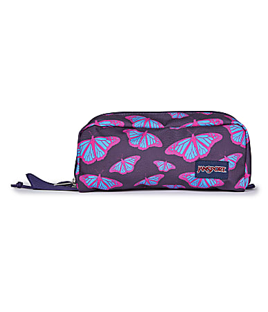 Jansport Perfect Pouch, 3”H x 9”W x 4”D, Flutter By Purple