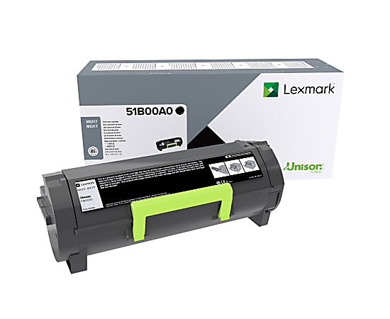 Lexmark™ 51B00A0 Black Toner Cartridge