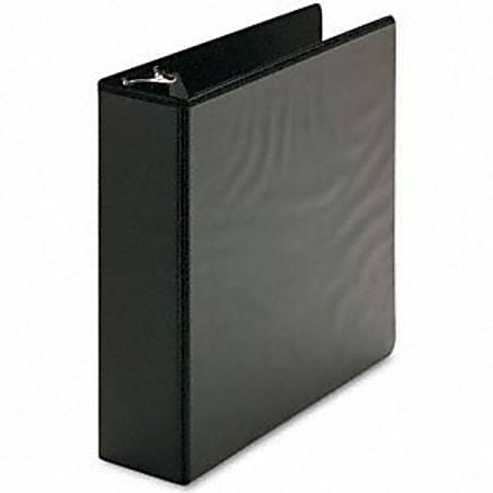 Universal Economy D-Ring Vinyl View Binder, 8 1/2" x 11", 3" Capacity, Black