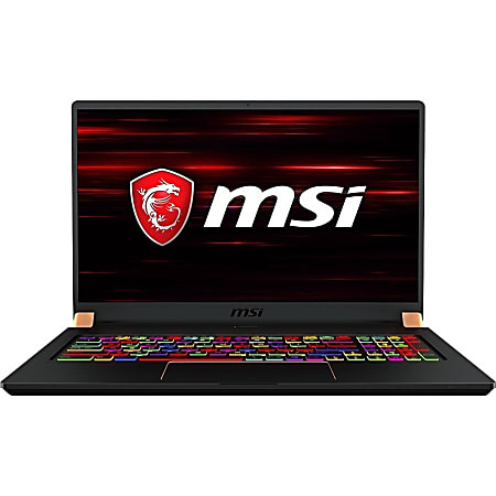 MSI GS75 Stealth-247 17.3" Gaming Notebook - 1920 x 1080 - Core i7 i7-9750H - 32 GB RAM - 512 GB SSD - Matte Black with Gold Diamond - Windows 10 Pro - NVIDIA GeForce RTX 2080 Max-Q with 8 GB