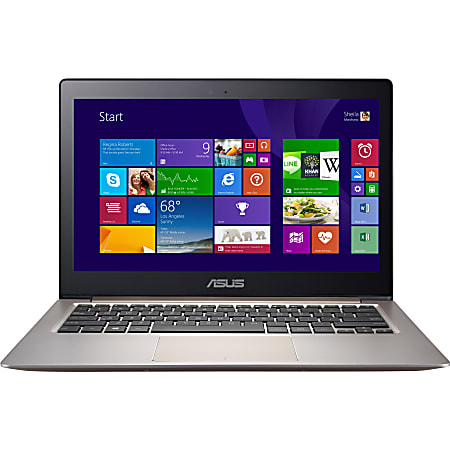 Asus ZENBOOK UX303LN-DB71T 13.3" Touchscreen LCD Ultrabook - Intel Core i7 (4th Gen) i7-4510U Dual-core (2 Core) 2 GHz - 12 GB DDR3L SDRAM - 256 GB SSD - Windows 8.1 64-bit - 3200 x 1800 - In-plane Switching (IPS) Technology - Smoky Brown