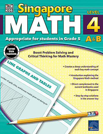 Thinking Kids'® Singapore Math Workbook, Grade 5