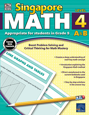 Thinking Kids&#x27;® Singapore Math Workbook, Grade 5