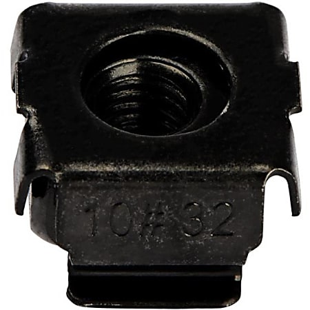 StarTech.com 10 32 Cage Nuts  50 pack  Black (CABCAGENUTS1032)