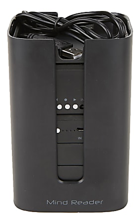 Mind Reader 7-Piece Stacked Desk Organizer Set, 5-1/2"H x 3"W x 3"D, Black