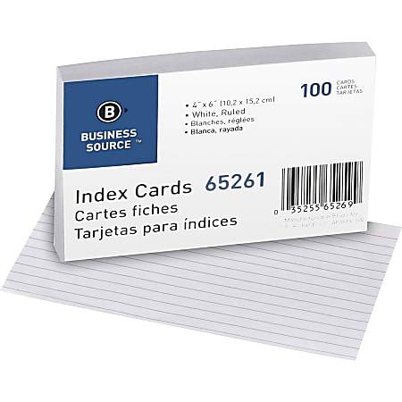 Oxford Printable Index Card White 4 x 6 85 lb Basis Weight 500 Bundle -  Office Depot