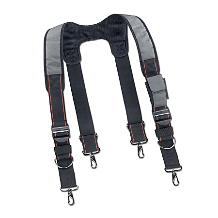 Ergodyne Arsenal 5560 Tool Belt Suspenders, Gray
