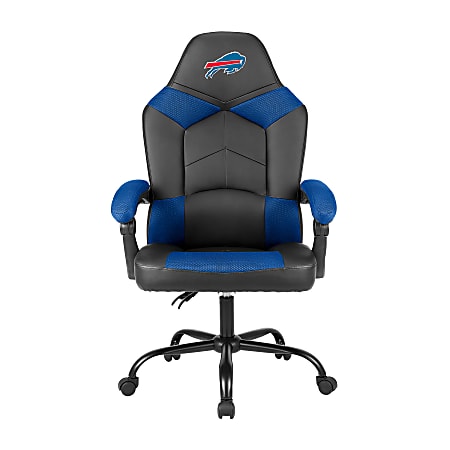 Imperial Adjustable Oversized Vinyl High Back Office Task Chair NFL Buffalo Bills Black Gray