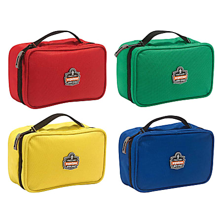 Ergodyne Arsenal 5876K Buddy Organizer Kit, Small, 7-1/2"L x 4-1/2"W x 3"H, Red; Green; Blue; Yellow