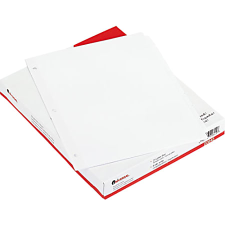 Universal Tab Divider - 24x Divider(s) - 8 Blank Tab(s) - 8.5" Dividerx 11" Divider - Letter - 3 Hole Punched - 20845