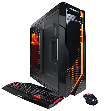CyberPowerPC Gamer Supreme SLC8800 Desktop Computer - Intel Core i7 (5th Gen) i7-5820K 3.30 GHz - Black, Orange