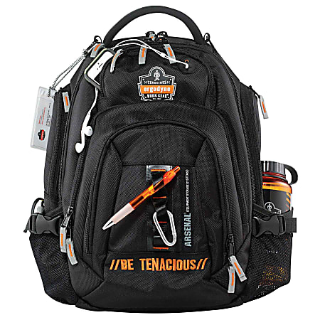 Ergodyne Arsenal® 5144 Mobile Office Backpack With 15" Laptop Pocket, Black