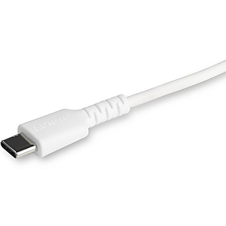 StarTech.com 1m3.3ft USB C to Lightning Cable MFi Certified Heavy Duty Lightning  Cable White Durable USB Charging Cable RUSBCLTMM1MW - Office Depot