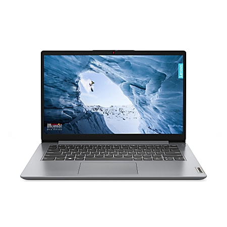 Lenovo® IdeaPad 1i 14 Laptop, 14" Screen, Intel® Pentium®, AI Enabled, 4GB Memory, 128GB eMMC Storage, Wi-Fi 6, Windows® 11, 82LV003WUS