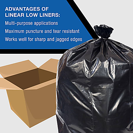 Everyday Genuine Joe Low-Density Can Liners - 45 gal Capacity - 40 Everyday Genuine Joe Low-Density Can Liners - 45 gal Capacity - 40