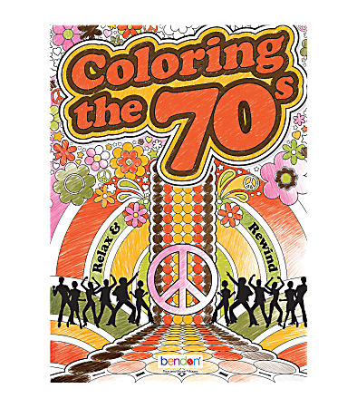 Bendon Adult Coloring Book, 70s And 80s
