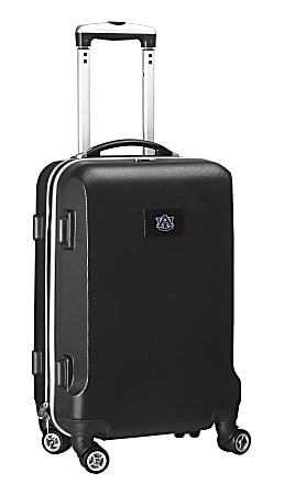 Denco Sports Luggage Rolling Carry-On Hard Case, 20" x 9" x 13 1/2", Black, Auburn Tigers