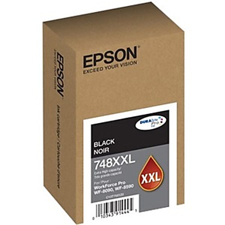 Epson DURABrite Pro 748 Original Extra High Yield Inkjet Ink Cartridge - Black - 1 Pack - 10000 Pages