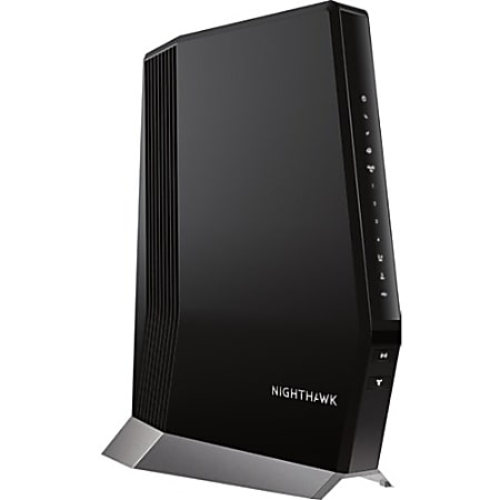 Netgear Nighthawk CAX80 Wi-Fi 6 IEEE 802.11ax Ethernet, Cable Wireless Router - Dual Band - 2.40 GHz ISM Band - 5 GHz UNII Band - 750 MB/s Wireless Speed - 4 x Network Port - 1 x Broadband Port - USB - 2.5 Gigabit Ethernet - VPN Supported - Desktop