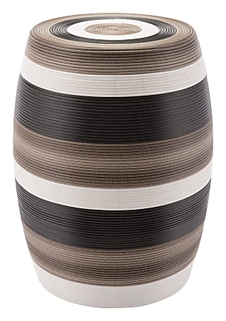 Zuo® Modern Tribal Steel Garden Seat, Brown