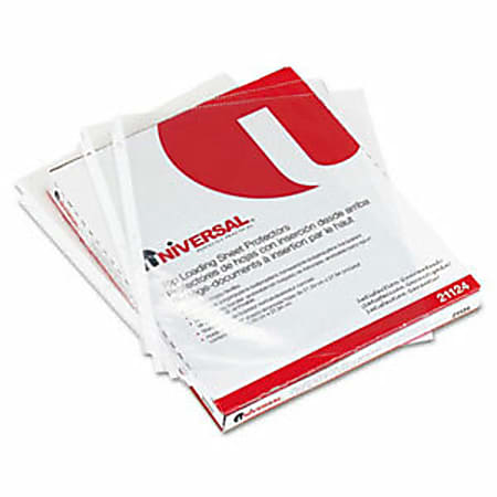 Universal Top-Load Sheet Protector - Letter 8.5" x 11" - Rectangular - Polypropylene - 50 / Box - Clear
