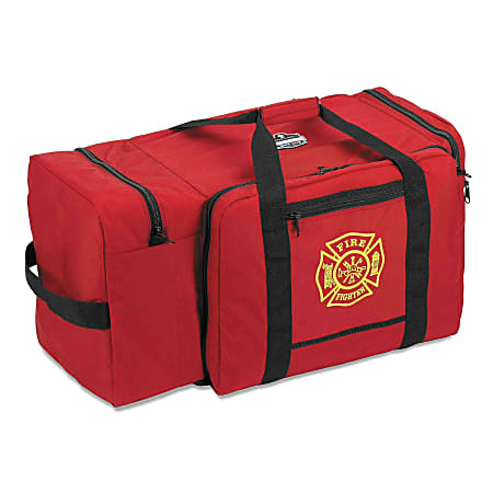 Ergodyne Arsenal 5005 Large Fire & Rescue Gear Bag, Polyester, 15"H x 15"W x 30"D, Red