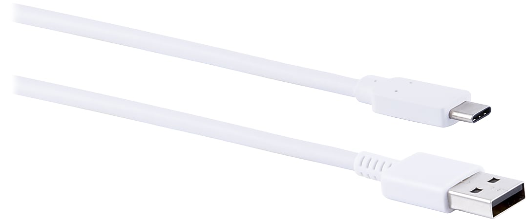 Ativa™ USB 2.0 Type A-To-Type C Cable, 6.5', White, 32456