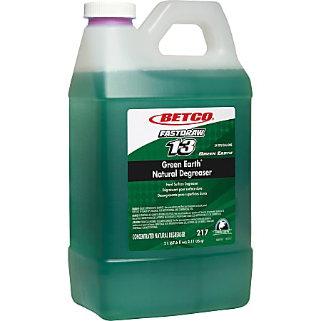 Green Earth Natural Degreaser - Concentrate - 128 fl oz (4 quart) - 1 Each - Bio-based, Phosphate-free - Dark Green