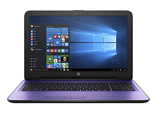 HP 15-ba000 15-ba011cy 15.6" LCD Notebook - AMD A-Series (7th Gen) A12-9700P Quad-core (4 Core) 2.50 GHz - 12 GB DDR4 SDRAM - 2 TB HDD - Windows 10 Home - 1366 x 768 - BrightView - Iris Purple - Refurbished